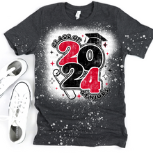 Load image into Gallery viewer, Custom Senior 2024  WITH CAP & DIPLOMA Completed Shirt- BLEACHED