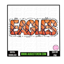 Load image into Gallery viewer, Basketball Doodle| Mascot| Eagles| School Spirit