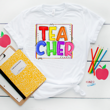 Load image into Gallery viewer, Teacher|  Primary Colors| Digital Download