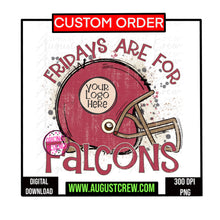 Load image into Gallery viewer, Retro Helmet| Custom| Fridays are for| School Spirit| Digital Download