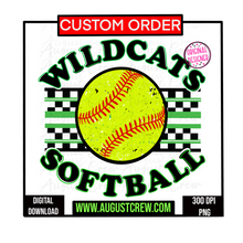 Load image into Gallery viewer, CUSTOM Checkered Mascot Circle| Digital