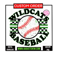 Load image into Gallery viewer, CUSTOM Checkered Mascot Circle| Digital