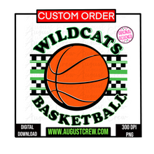 Load image into Gallery viewer, CUSTOM Checkered Mascot Circle| Digital