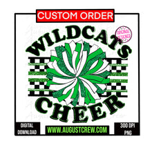 Load image into Gallery viewer, CUSTOM Checkered Mascot Circle| Digital