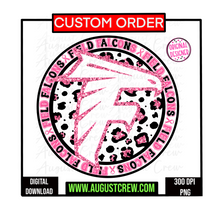 Load image into Gallery viewer, School Pink Circle| Breast Cancer| October| Retro| Mascot| School Spirit | Custom