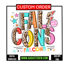 Load image into Gallery viewer, Custom Leopard Lines | school mascot| digital
