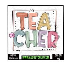 Load image into Gallery viewer, Teacher|  Muted Colors| Digital Download