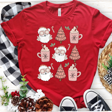 Load image into Gallery viewer, Santa, Coffee & Tree | Retro| | Christmas|