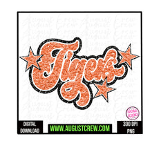 Load image into Gallery viewer, Faux Embroidery Mascot|Tigers|  School Spirit
