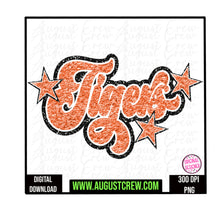 Load image into Gallery viewer, Faux Embroidery Mascot|Tigers|  School Spirit
