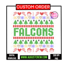 Load image into Gallery viewer, Ugly Sweater|  Mascot| CUSTOM | Digital