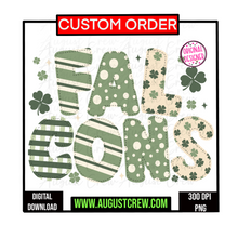 Load image into Gallery viewer, St. Patrick Day Mascot| CUSTOM LISTING|  School Spirit