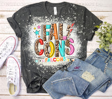 Load image into Gallery viewer, Leopard Lines| Custom|  School Spirit|  Bleached