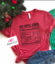 Load image into Gallery viewer, Hot Apple Cider | Nutriton | Christmas| T-Shirt