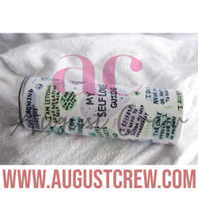 Load image into Gallery viewer, Self Love, Daily Affirmations  | Sublimation| 20oz or 30oz Tumbler