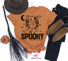 Load image into Gallery viewer, Spooky Season| Skeleton| Shirt Black Ink