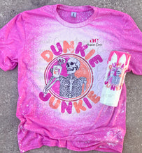 Load image into Gallery viewer, Copy of Coffee Junkie| T shirt (Bleached) & 20oz Drip Tumbler
