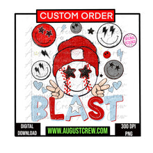 Load image into Gallery viewer, Happy Face | School Mascot|  Custom| Digital Download