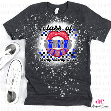 Load image into Gallery viewer, Custom Senior Lips Completed Shirt | Bleached