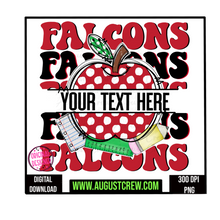 Load image into Gallery viewer, Mascot Apple  Custom Listing |  Digital Download