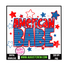 Load image into Gallery viewer, American Babe| July 4th| Digital Download