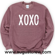 Load image into Gallery viewer, XOXO |  Valentines | COLORS WILL VARY |  Crew Sweater