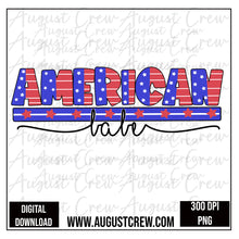Load image into Gallery viewer, American Babe | July 4th|  Digital Design