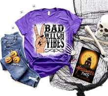 Load image into Gallery viewer, Bad Witch | Peace Hand| T shirt (bleached)