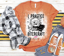 Load image into Gallery viewer, Bitchcraft| Witchy|  T shirt | Bleached
