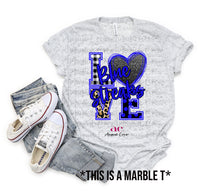 Load image into Gallery viewer, LOVE Blue Streaks | School Spirit Shirt
