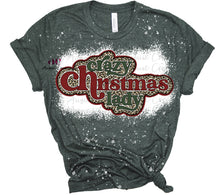 Load image into Gallery viewer, Crazy Christmas Lady| Leopard| T shirt (Bleached)