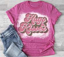 Load image into Gallery viewer, Hugs and Kisses|  Retro Valentines | Bleached |  T shirt