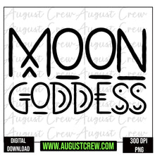 Load image into Gallery viewer, Moon Goddess | Witchy| Digital Designs