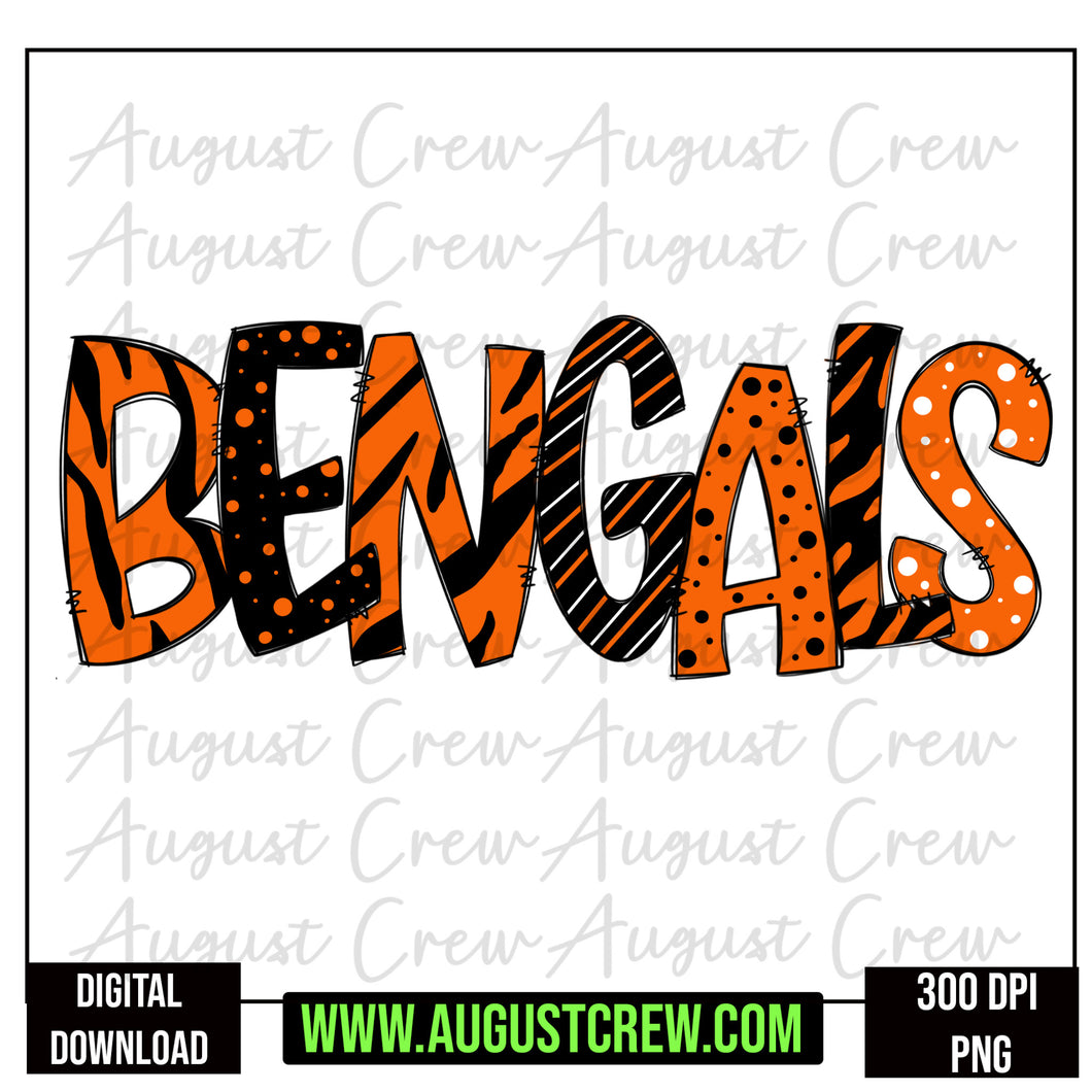 Bengals| Doodle |Digital Download