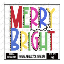 Load image into Gallery viewer, Merry and Bright 2| Leopard| Chritmas| Digital Download