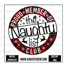 Load image into Gallery viewer, Naughty List| Chritmas| Digital Download
