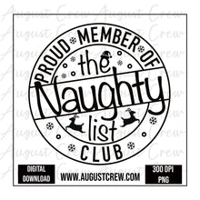 Load image into Gallery viewer, Naughty List| Chritmas| Digital Download