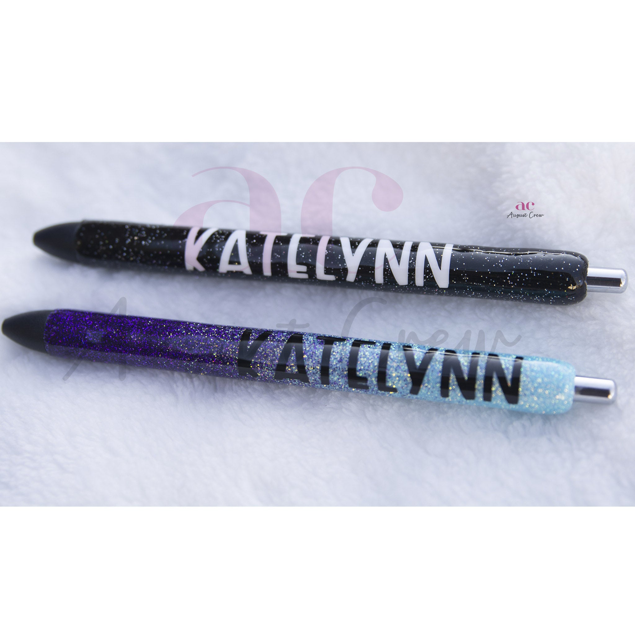 Glitter Personalized Gel Pens, Custom Epoxy Glitter Pens