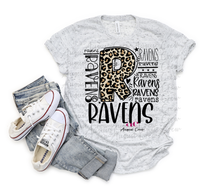 Load image into Gallery viewer, Ravens | Typography| Leopard| T shirt