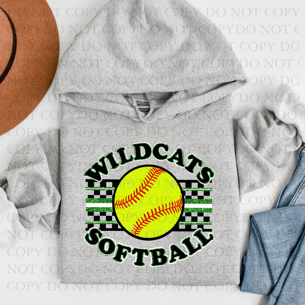 MASCOT CHECKERED CIRCLE| Custom| School Spirit|  * TAT Is 2-4 Weeks*