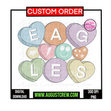 Load image into Gallery viewer, Conversation Hearts| Mascot|  School Spirit
