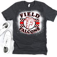 Load image into Gallery viewer, MASCOT CHECKERED CIRCLE| Custom|  School Spirit|  Bleached
