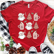 Load image into Gallery viewer, Santa, Coffee &amp; Tree | Retro| | Christmas|
