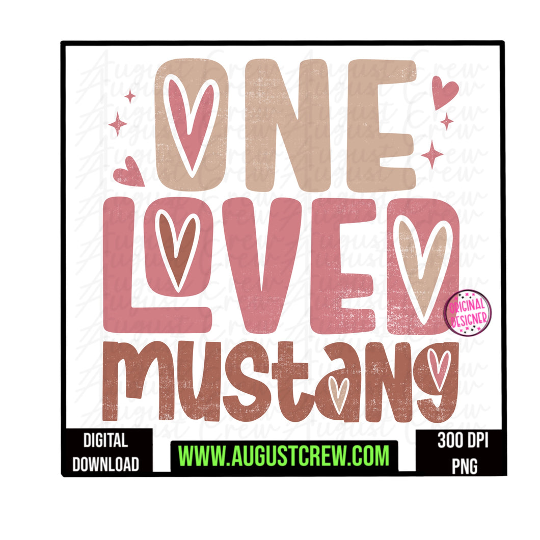 One Loved| Mustang|  Retro | Valentines