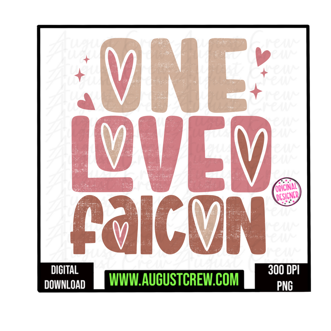 One Loved| Falcons|  Retro | Valentines