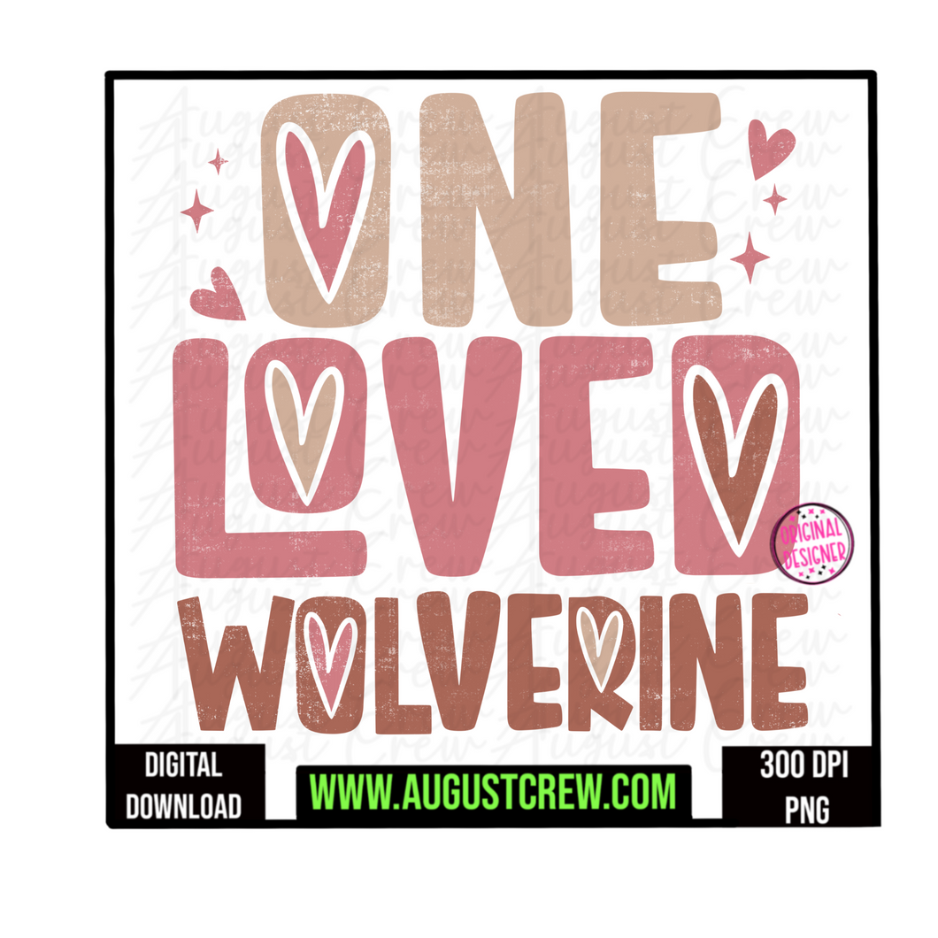 One Loved| Wolverine |  Retro | Valentines