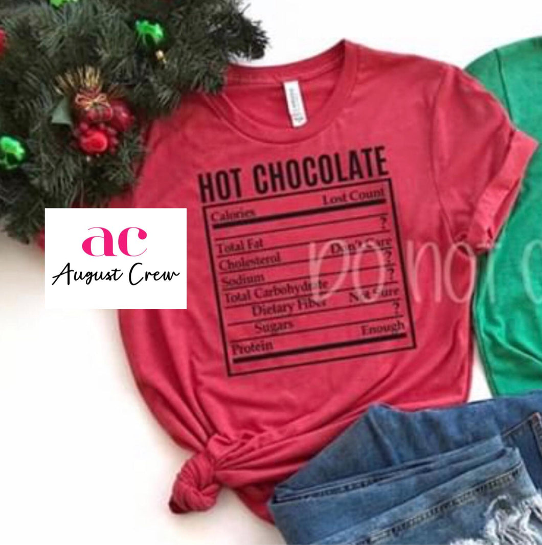 Hot Chocolate | Nutriton | Christmas|  T-Shirt