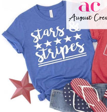 Load image into Gallery viewer, Stars &amp; Stripes |  July 4th | Independence Day| T-Shirt
