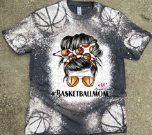 Load image into Gallery viewer, Basketball Mom| Bleached Stitch |  T shirt
