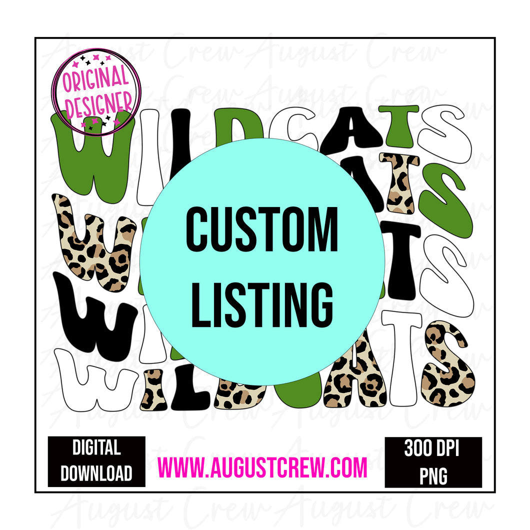 Custom Mascot| WAVE|  Digital Download